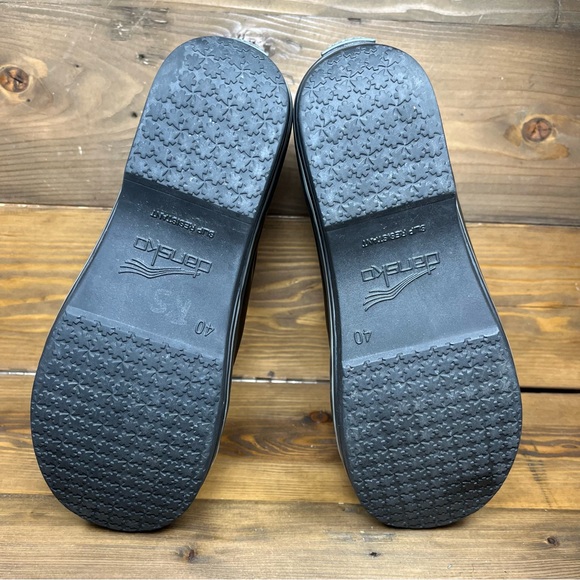 Dansko Vail Black Rain Boot Chelsea Patent Shiny Finish - Picture 6 of 7